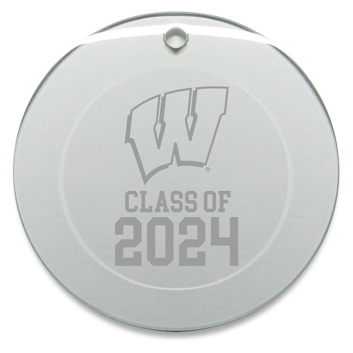 Wisconsin Badgers Class of 2024 3'' x 3'' Circle Ornament
