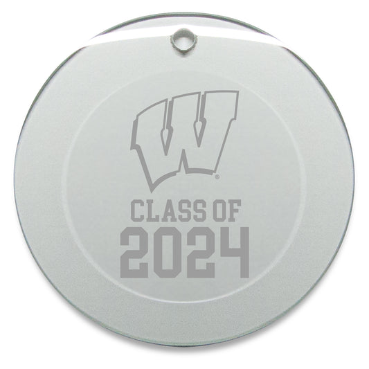 Wisconsin Badgers Class of 2024 3'' x 3'' Circle Ornament
