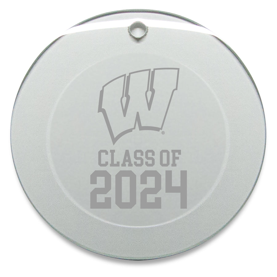 Wisconsin Badgers Class of 2024 3'' x 3'' Circle Ornament