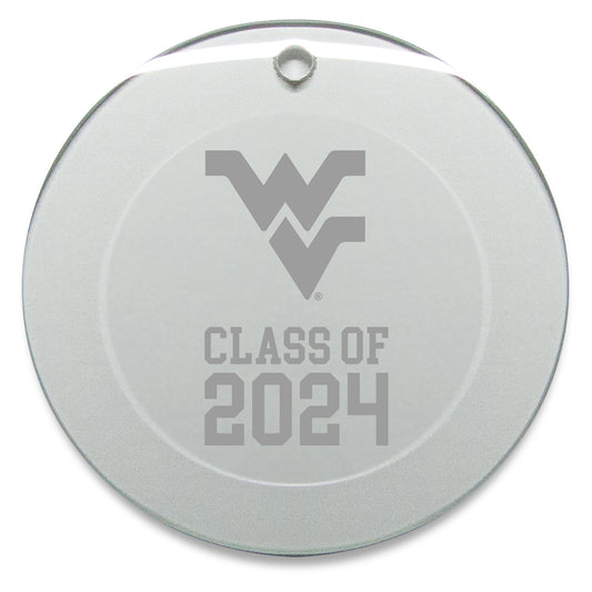West Virginia Mountaineers Class of 2024 3'' x 3'' Circle Ornament