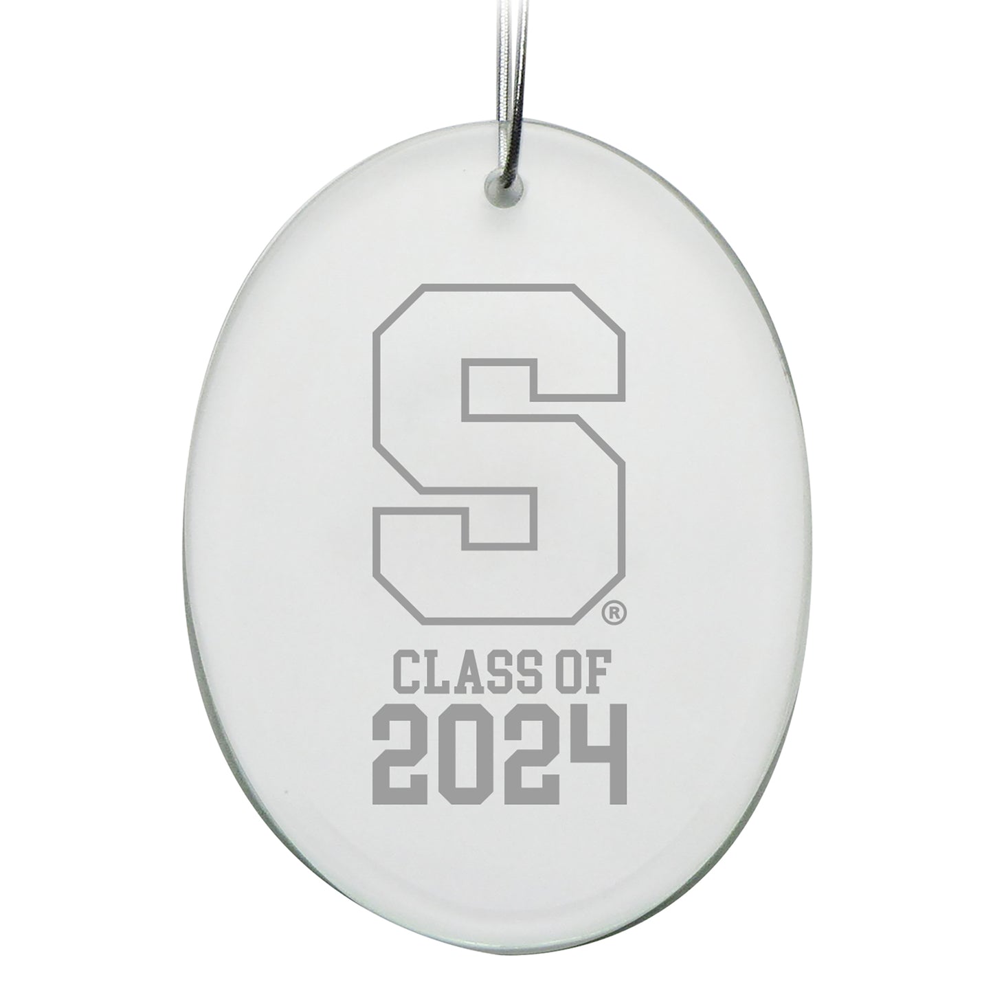 Syracuse Orange Class of 2024 2.75'' x 3.75'' Glass Oval Ornament