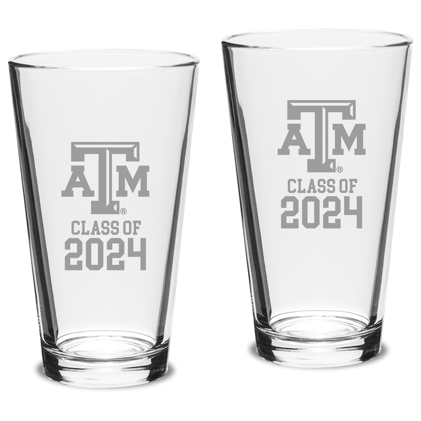 Texas A&M Aggies Class of 2024 16oz. 2-Piece Classic Pint Glass Set