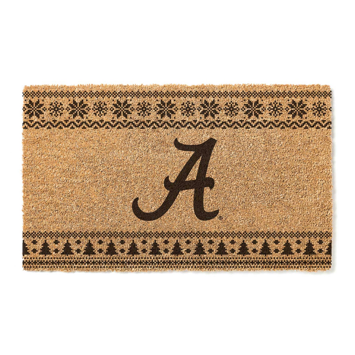 Alabama Crimson Tide 18" x 30" Holiday Coir Doormat