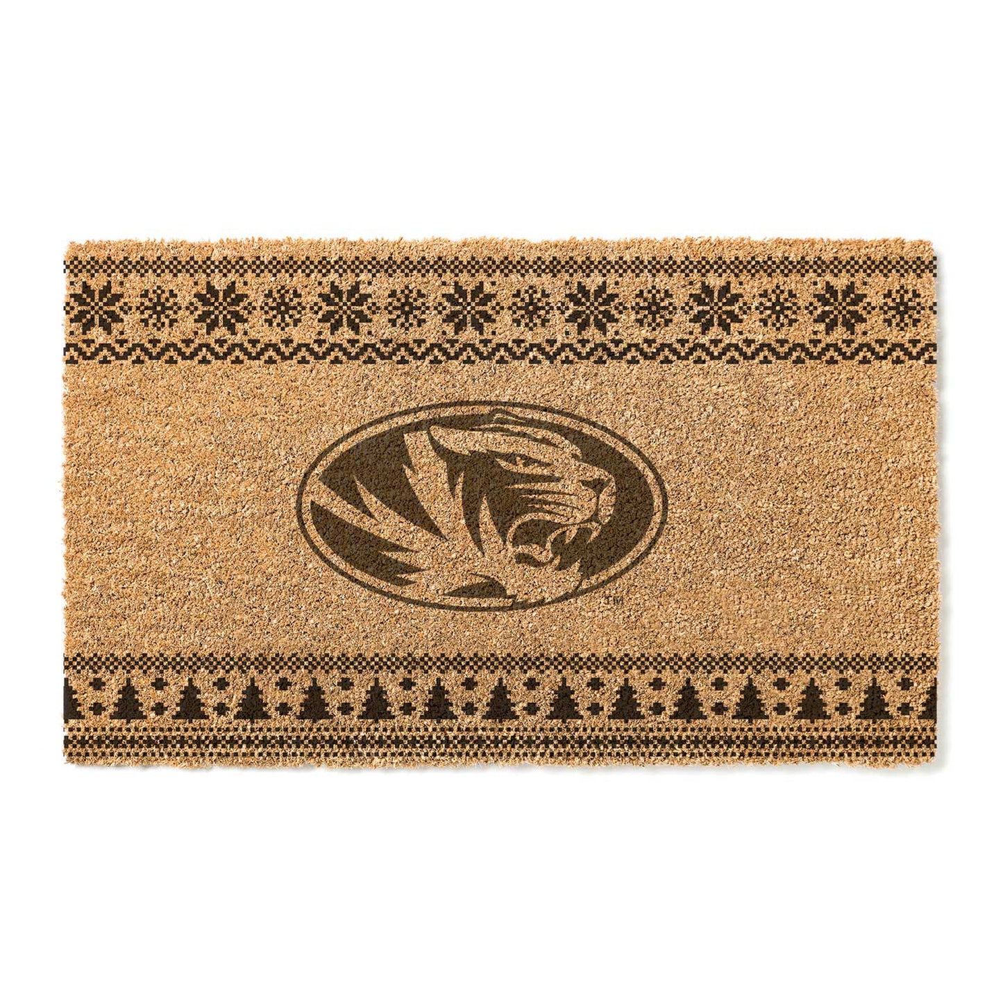 Missouri Tigers 18" x 30" Holiday Coir Doormat