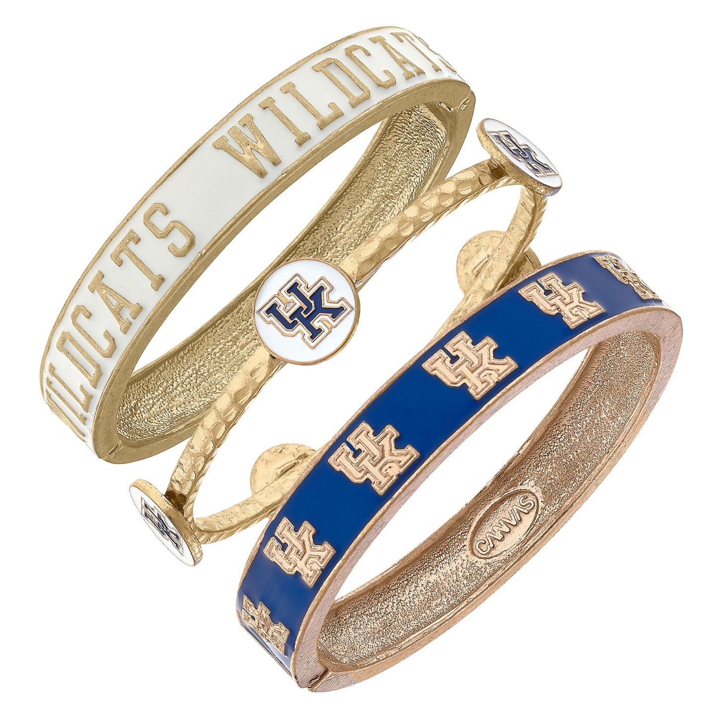 Women's Kentucky Wildcats Stacked Enameled Bangle Set