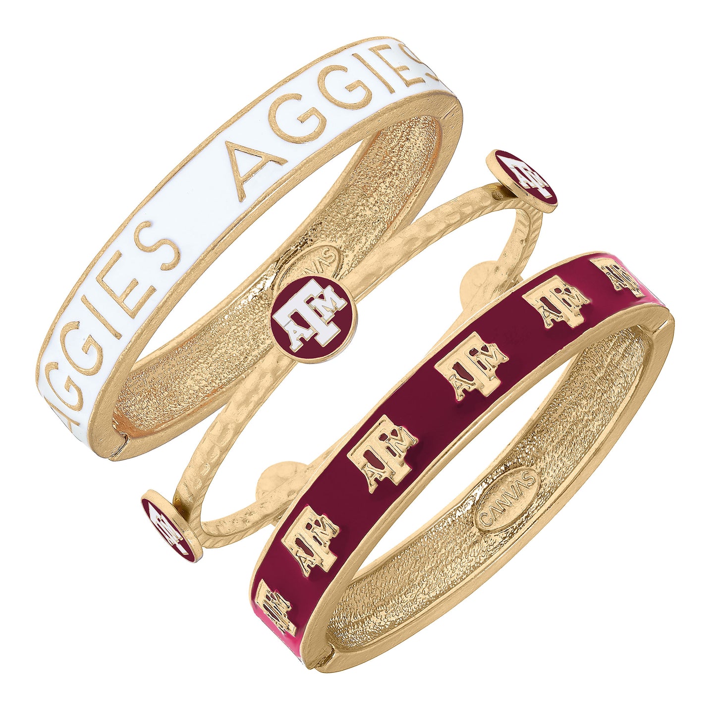 Women's Texas A&M Aggies Stacked Enameled Bangle Set