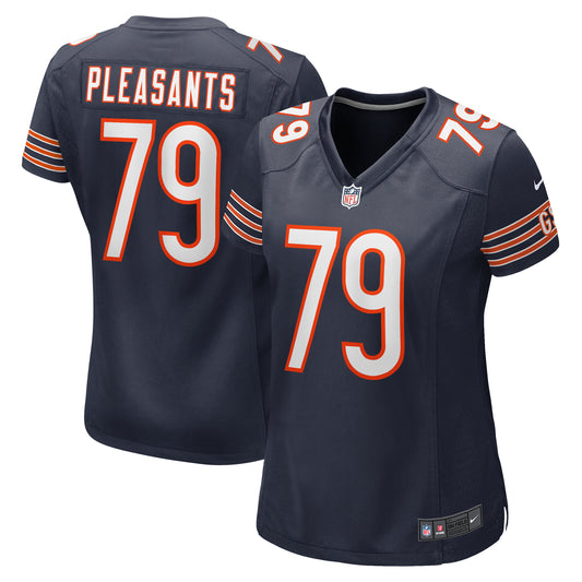 Women's Nike Austen Pleasants  Navy Chicago Bears  Game Jersey