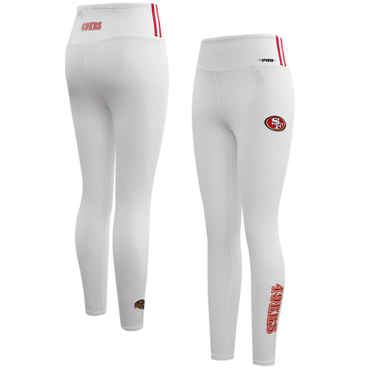 Women's Pro Standard White San Francisco 49ers Classic Jersey Leggings