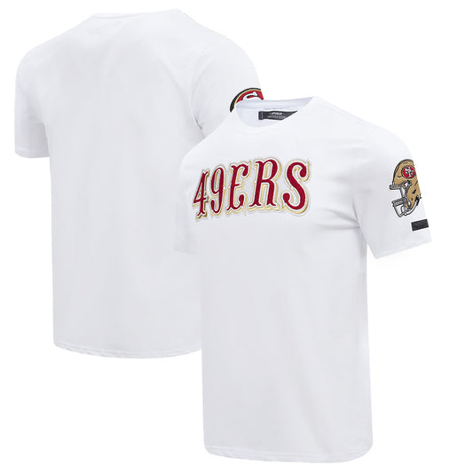Men's Pro Standard  White San Francisco 49ers Classic Chenille T-Shirt
