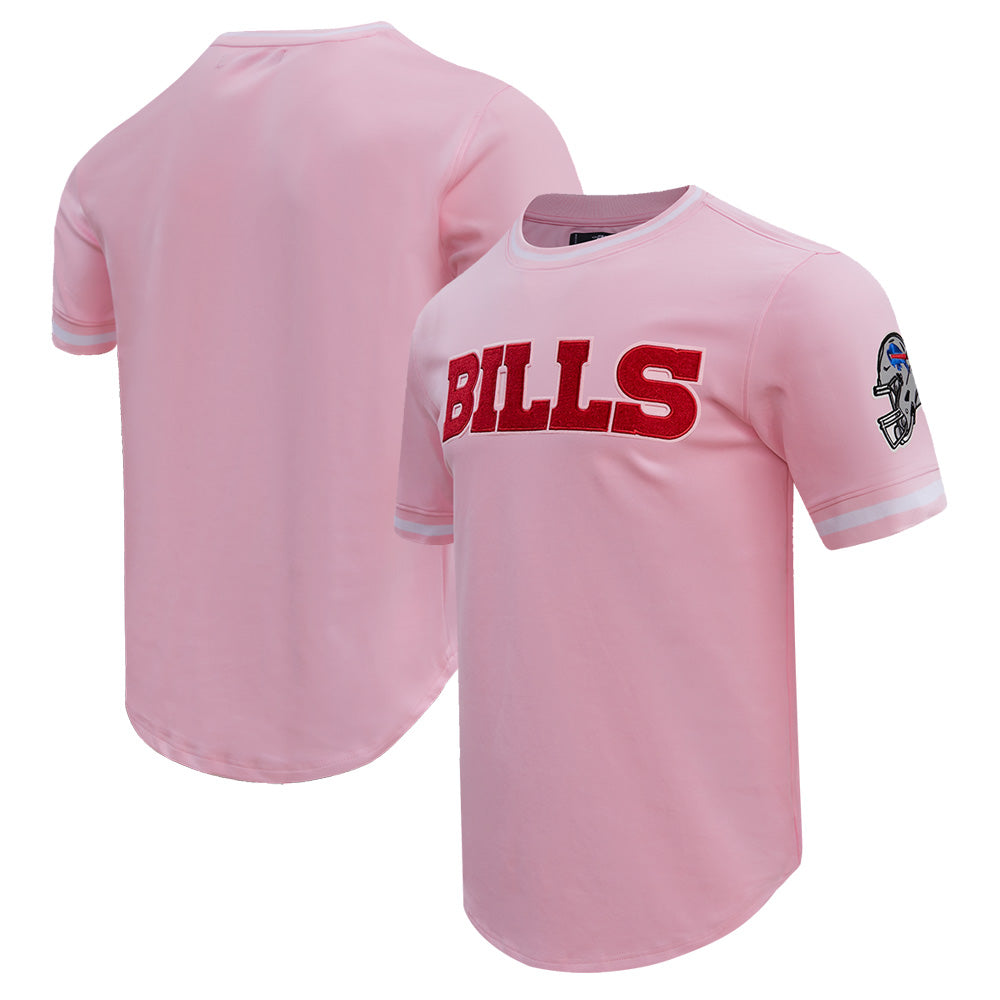 Men's Pro Standard  Pink Buffalo Bills Classic Chenille Double Knit T-Shirt