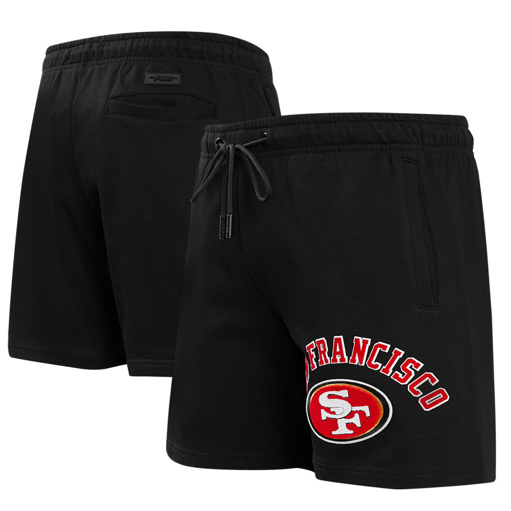 Men's Pro Standard  Black San Francisco 49ers Classic Fleece Shorts