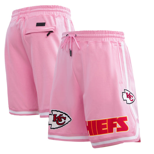 Men's Pro Standard  Pink Kansas City Chiefs Classic Chenille Double Knit Shorts