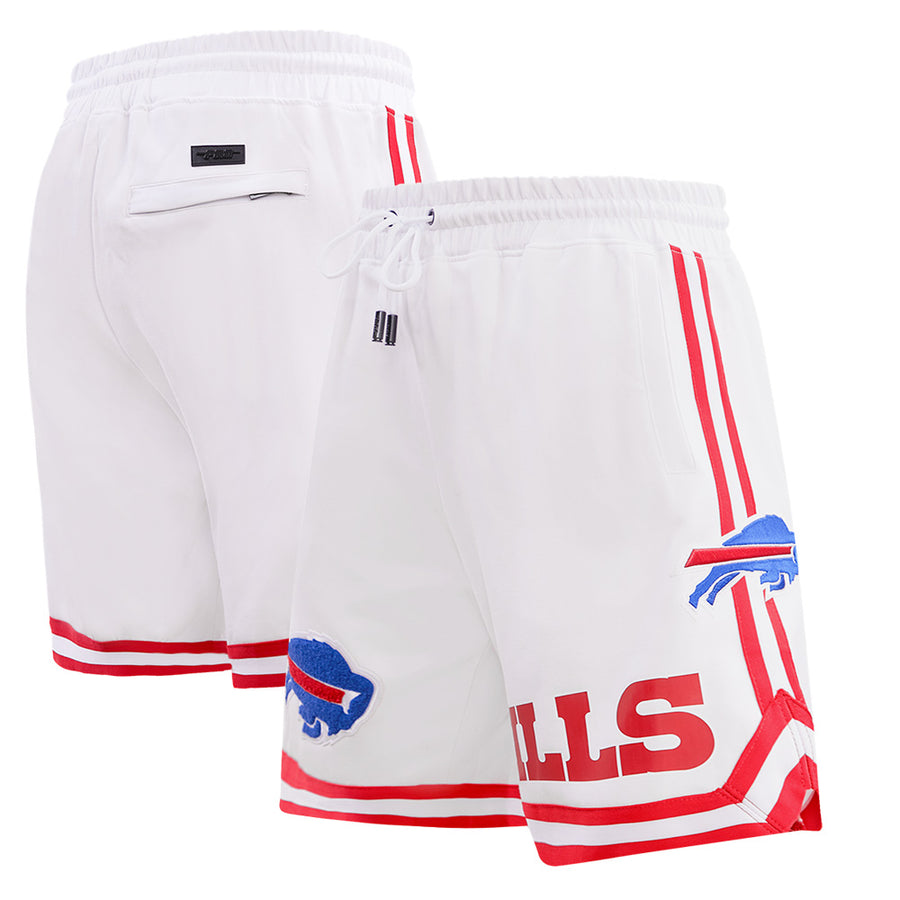 Men's Pro Standard  White Buffalo Bills Classic Chenille Double Knit Shorts