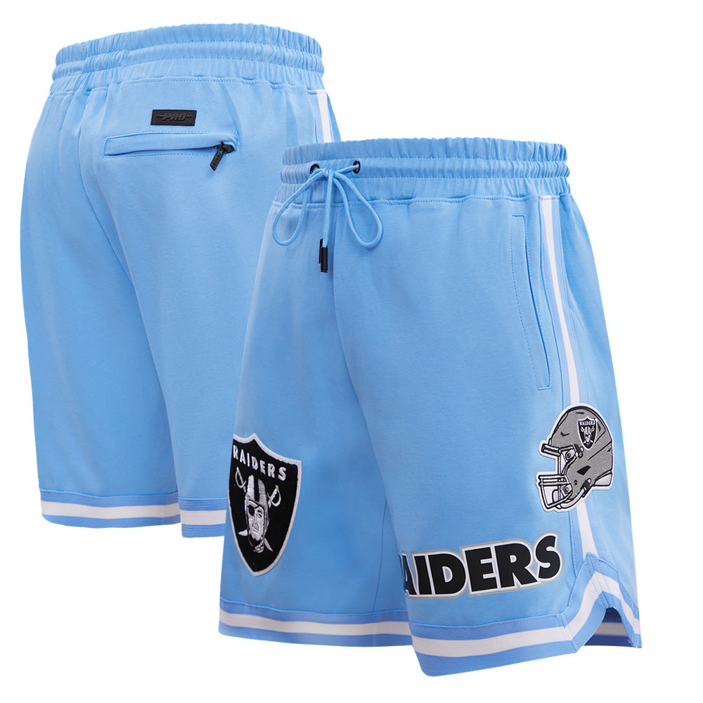 Men's Pro Standard  Blue Las Vegas Raiders Classic Chenille Double Knit Shorts