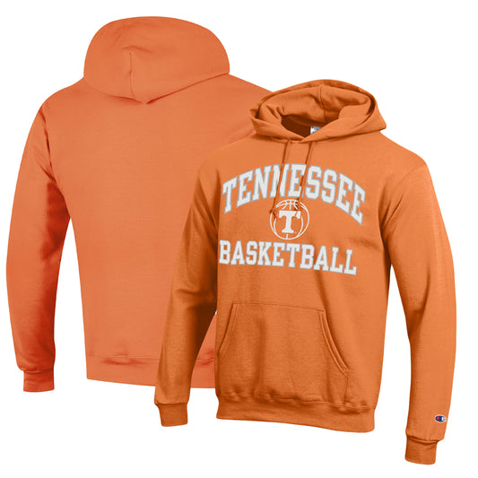 Men's Champion Tennessee Orange Tennessee Volunteers Basketball Icon Powerblend Pullover Hoodie