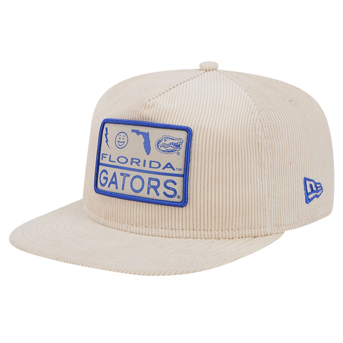 Men's New Era Cream Florida Gators Corduroy Golfer Snapback Hat