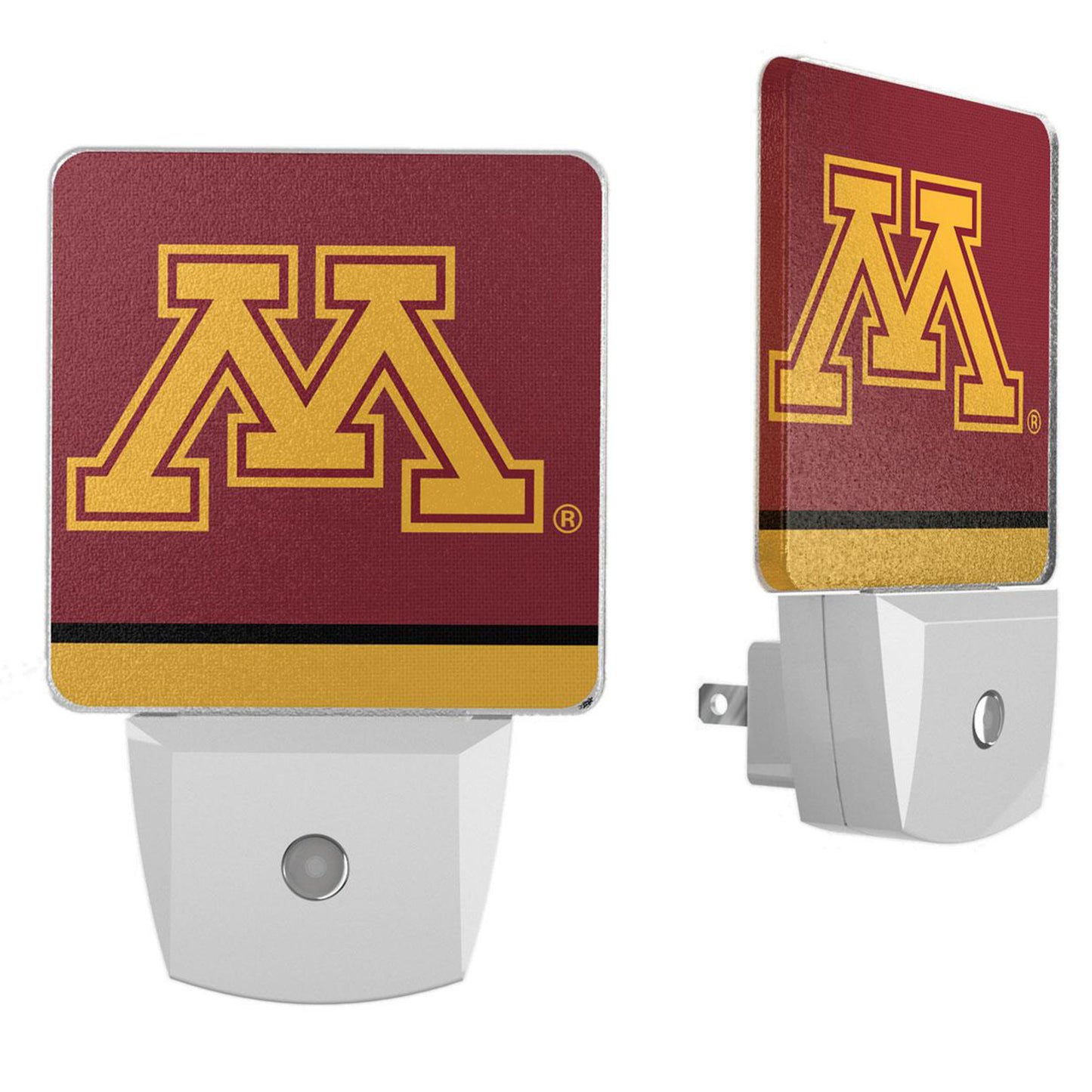 Keyscaper Minnesota Golden Gophers  Stripe Design Nightlight 2-Pack