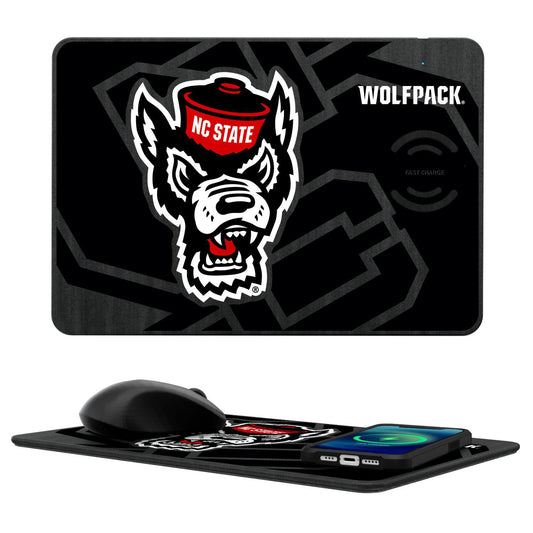 Keyscaper NC State Wolfpack Wireless Charger and Mouse Pad