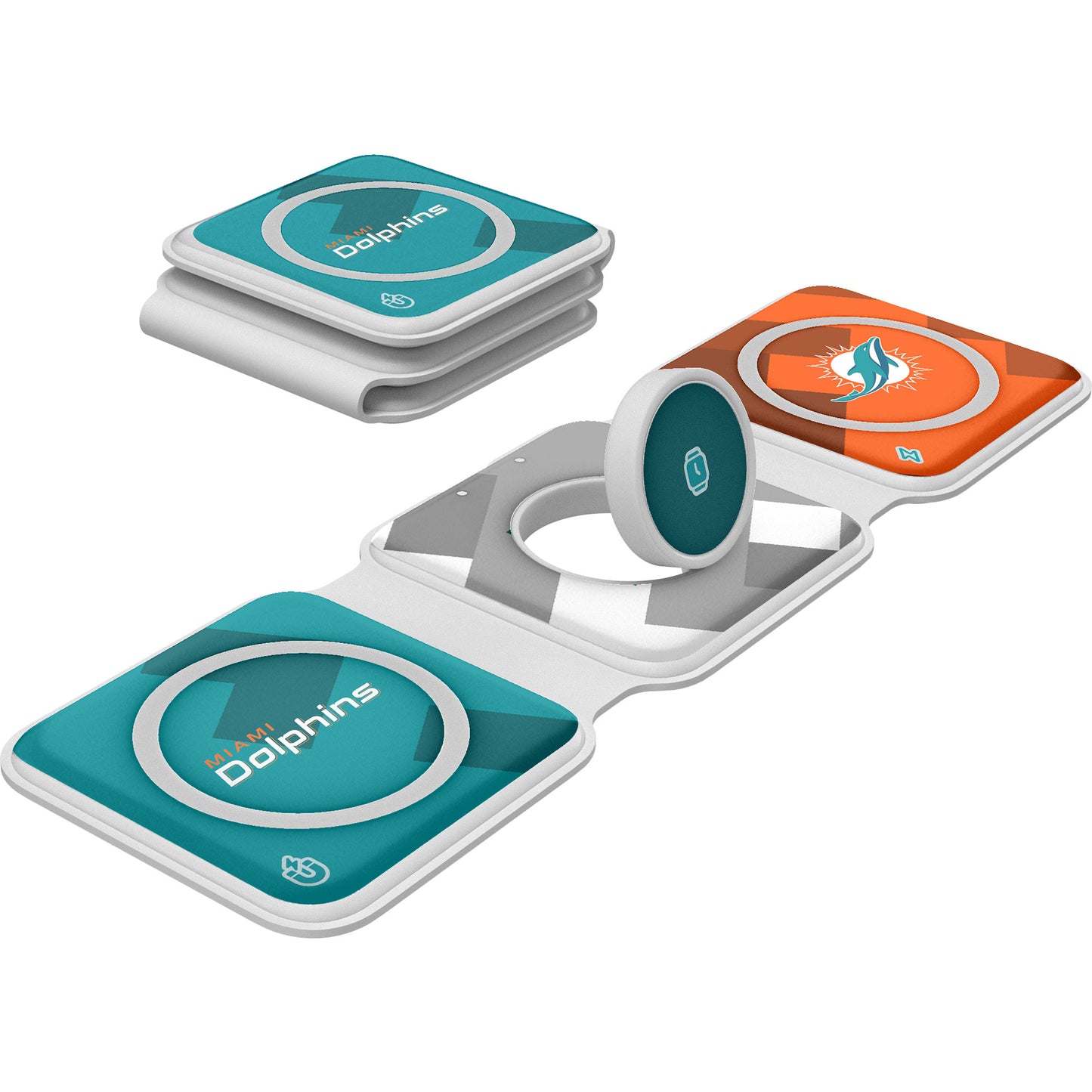 Keyscaper Miami Dolphins 3-in-1 Foldable Charger