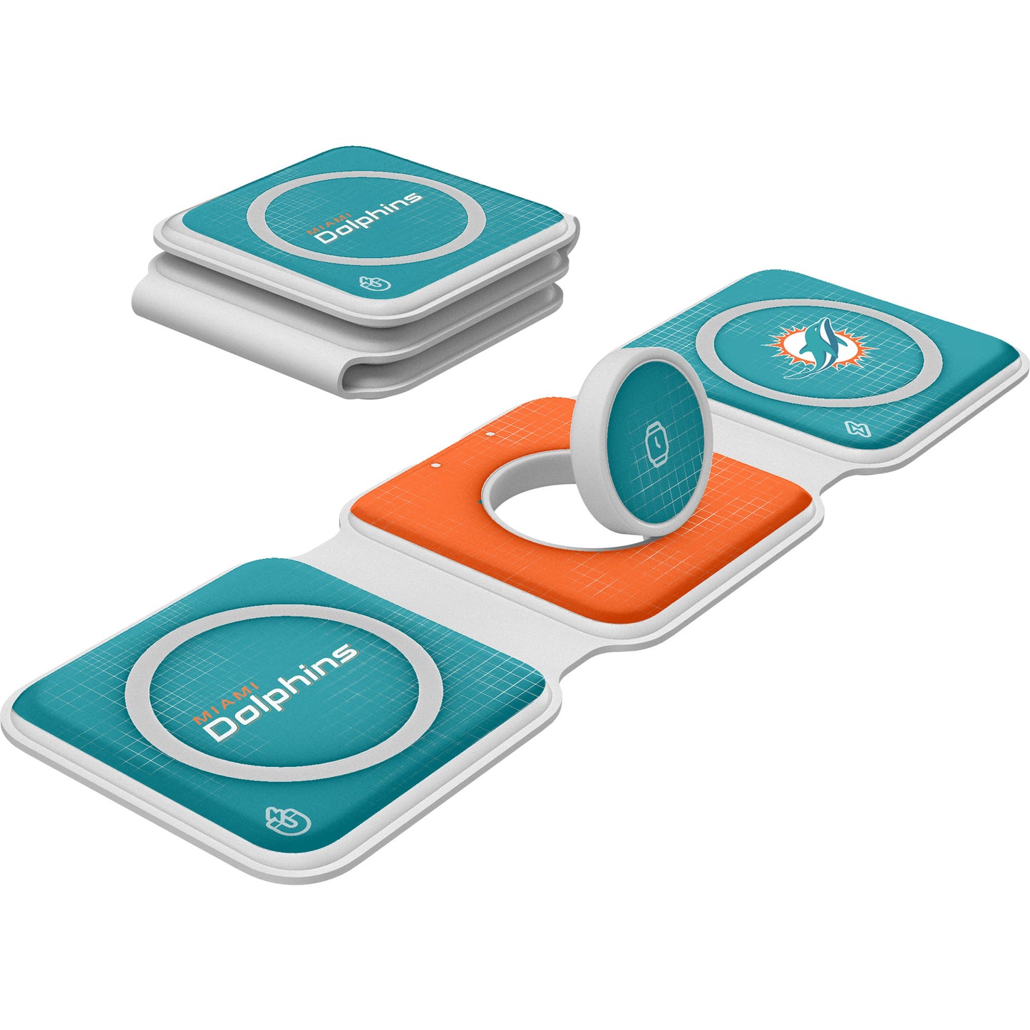 Keyscaper Miami Dolphins 3-in-1 Foldable Charger