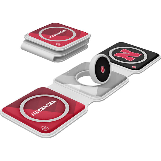 Keyscaper Nebraska Huskers 3-in-1 Foldable Charger