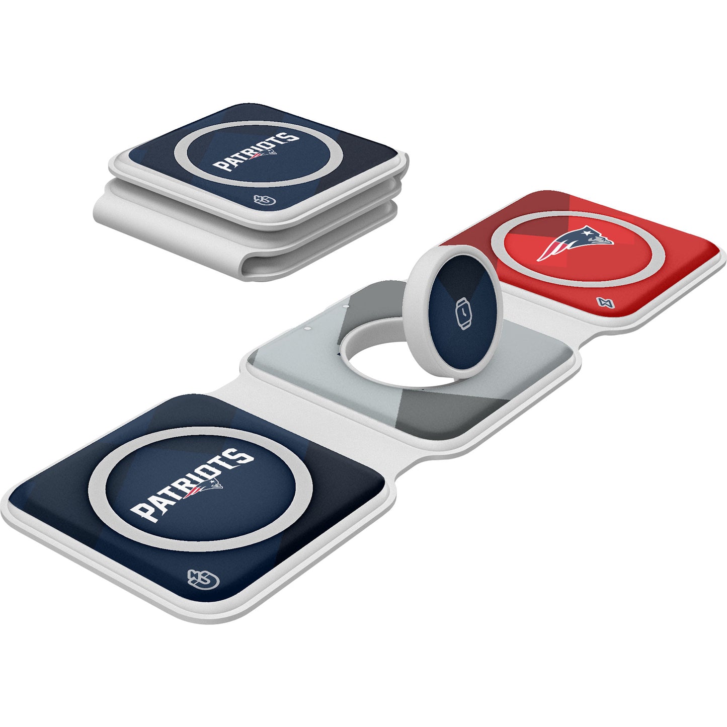 Keyscaper New England Patriots 3-in-1 Foldable Charger