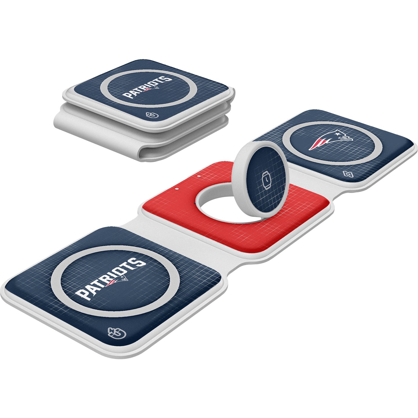 Keyscaper New England Patriots 3-in-1 Foldable Charger