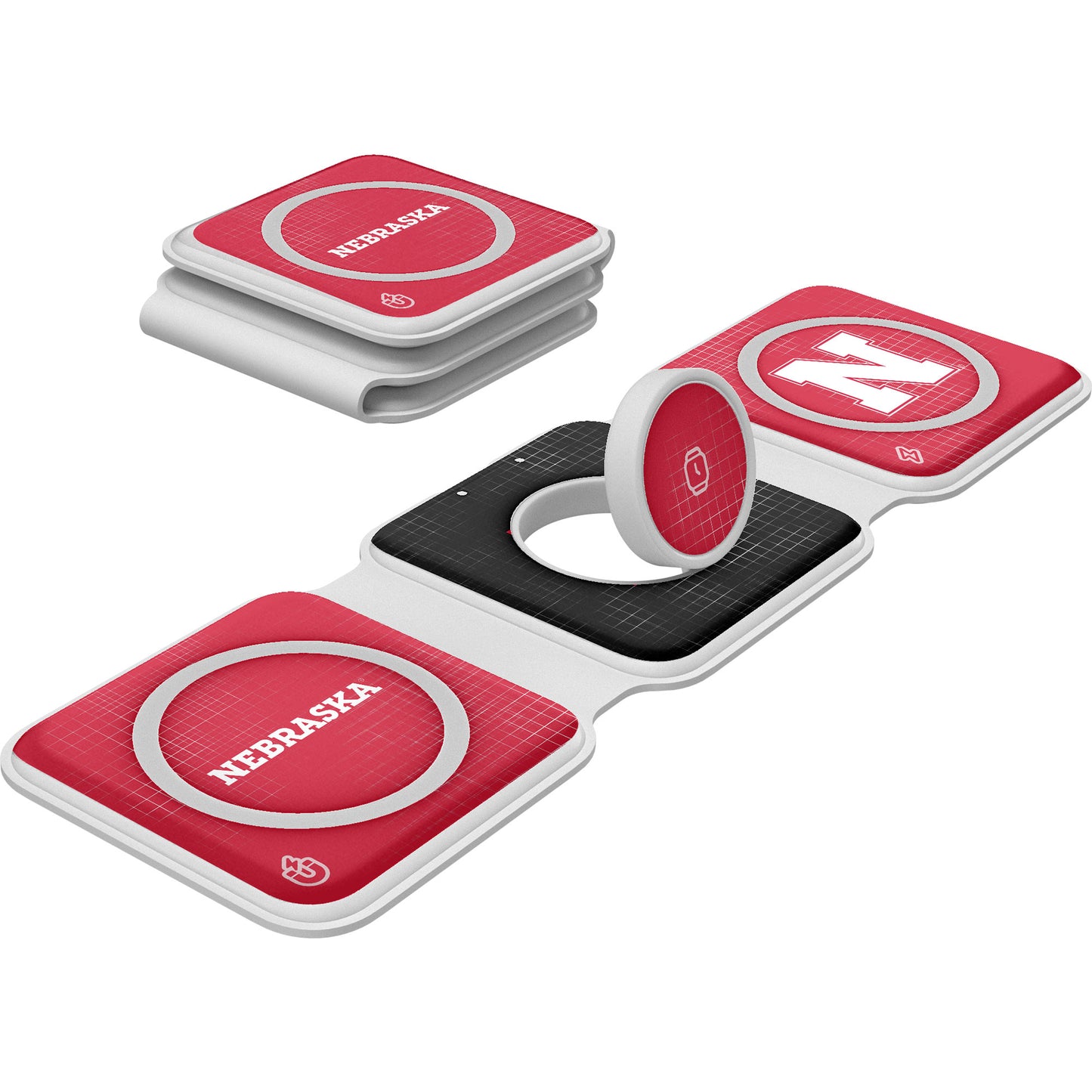 Keyscaper Nebraska Huskers 3-in-1 Foldable Charger