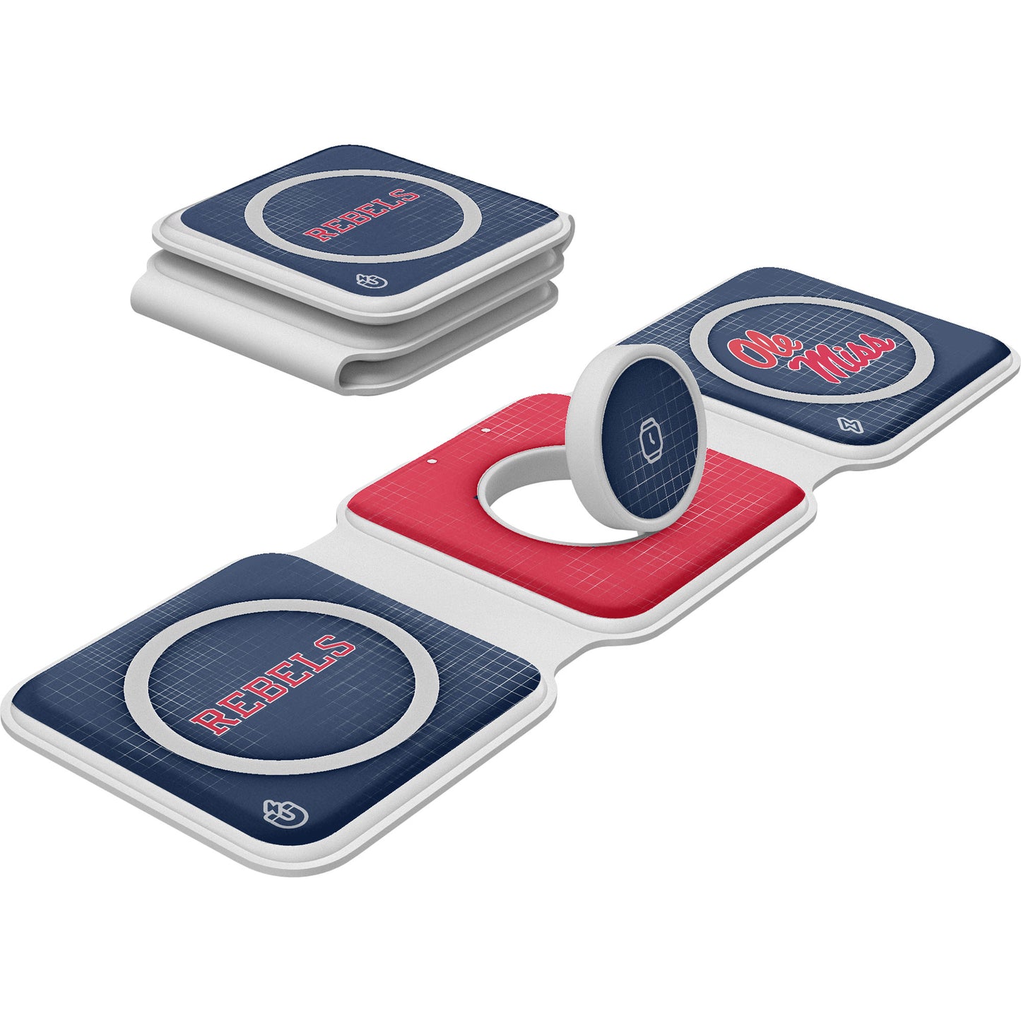 Keyscaper Ole Miss Rebels 3-in-1 Foldable Charger