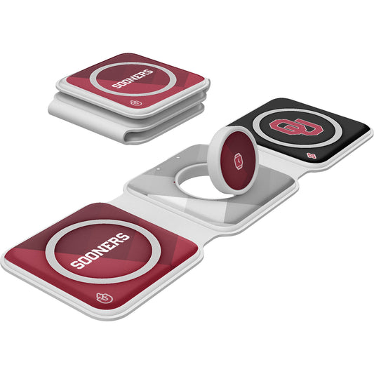 Keyscaper Oklahoma Sooners 3-in-1 Foldable Charger