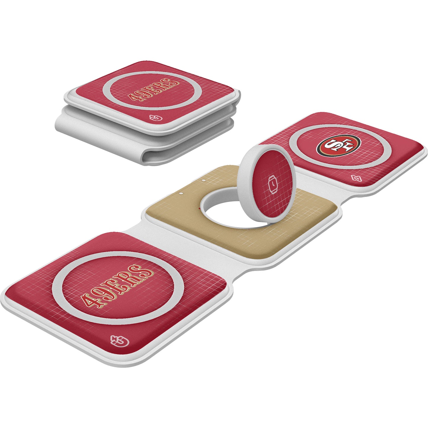 Keyscaper San Francisco 49ers 3-in-1 Foldable Charger