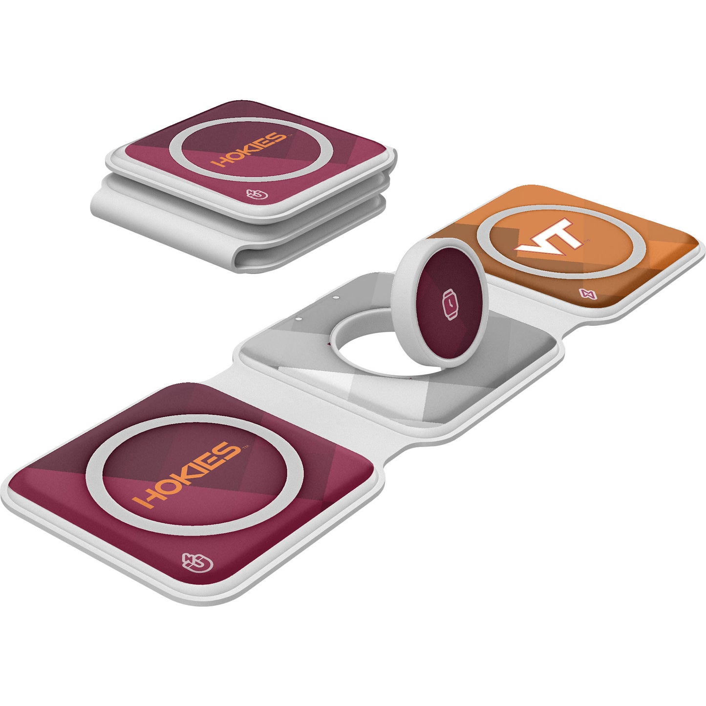 Keyscaper Virginia Tech Hokies 3-in-1 Foldable Charger