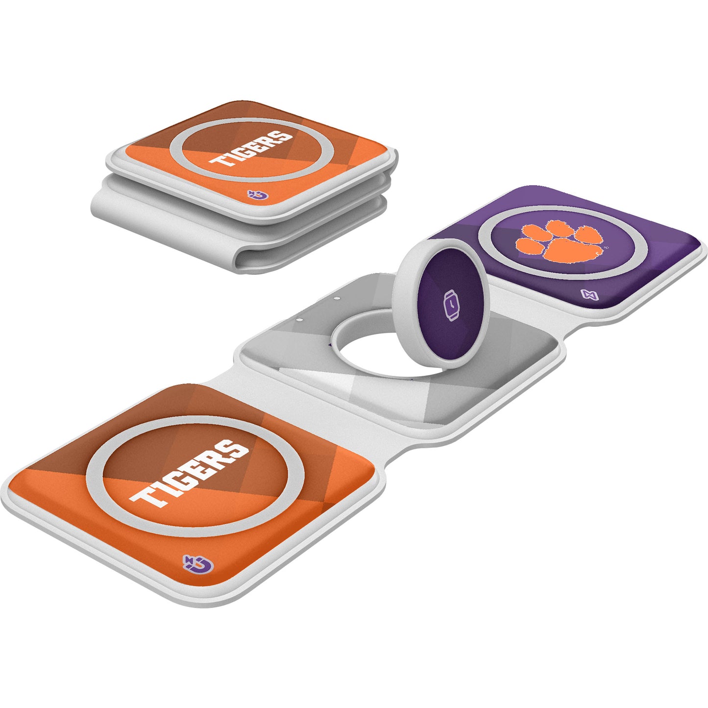 Keyscaper Clemson Tigers 3-in-1 Foldable Charger