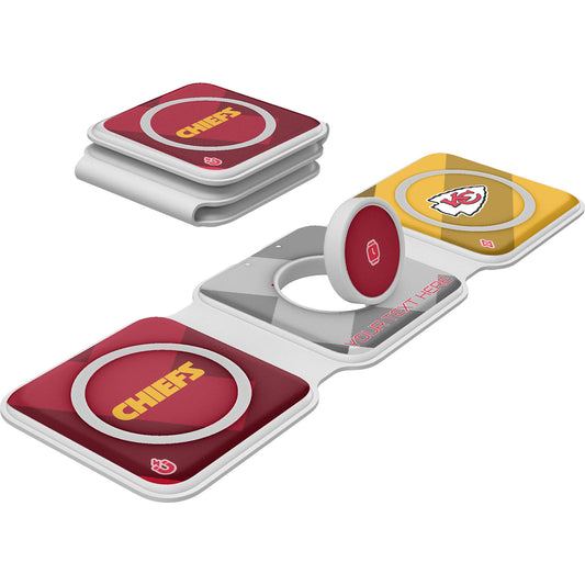 Keyscaper Kansas City Chiefs Personalized 3-in-1 Foldable Charger