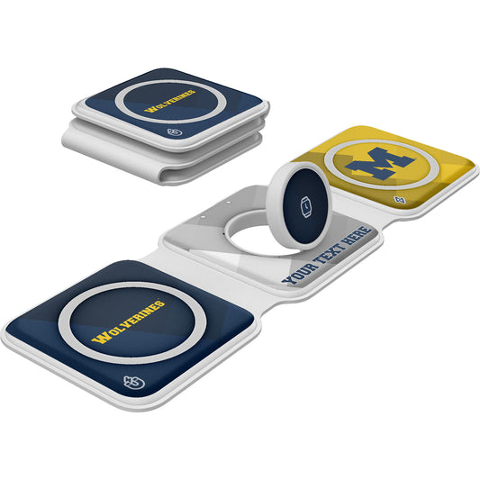 Keyscaper Michigan Wolverines Personalized 3-in-1 Foldable Charger