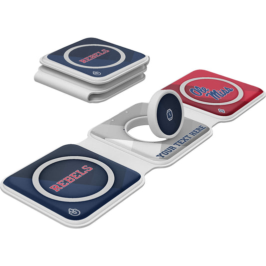 Keyscaper Ole Miss Rebels Personalized 3-in-1 Foldable Charger