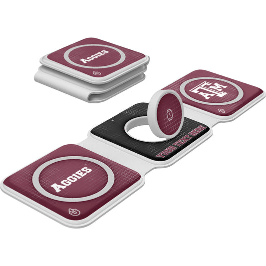 Keyscaper Texas A&M Aggies Personalized 3-in-1 Foldable Charger