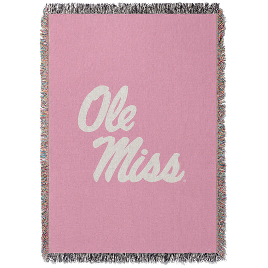 Chad & Jake Ole Miss Rebels Woven Blanket