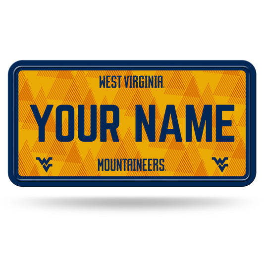 West Virginia Mountaineers 6" x 12" Personalized License Plate