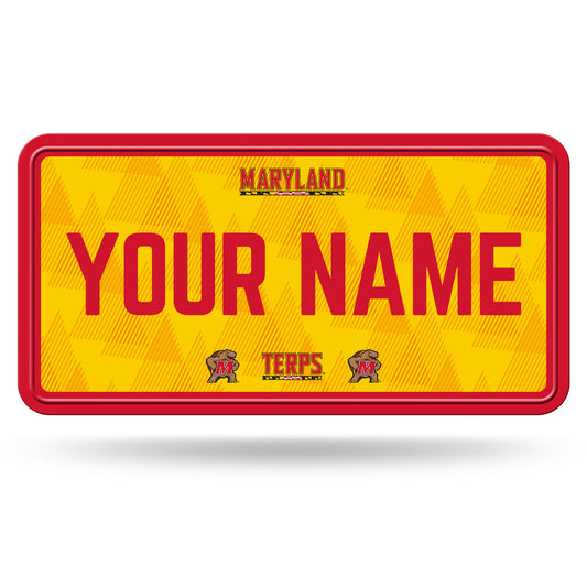 Maryland Terrapins 6" x 12" Personalized License Plate