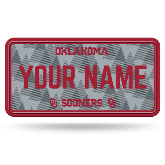 Oklahoma Sooners 6" x 12" Personalized License Plate