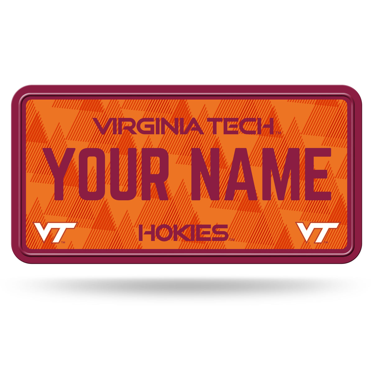 Virginia Tech Hokies 6" x 12" Personalized License Plate