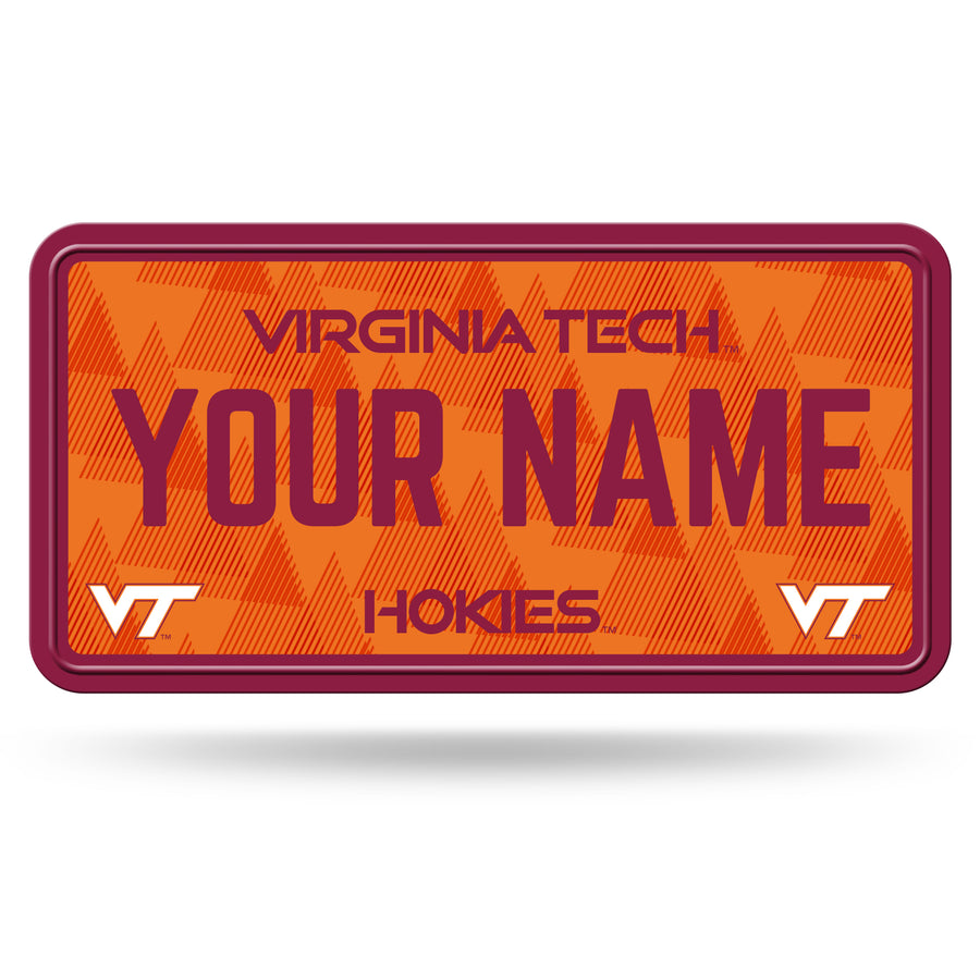 Virginia Tech Hokies 6" x 12" Personalized License Plate