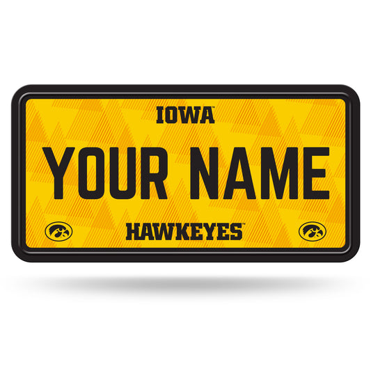 Iowa Hawkeyes 6" x 12" Personalized License Plate