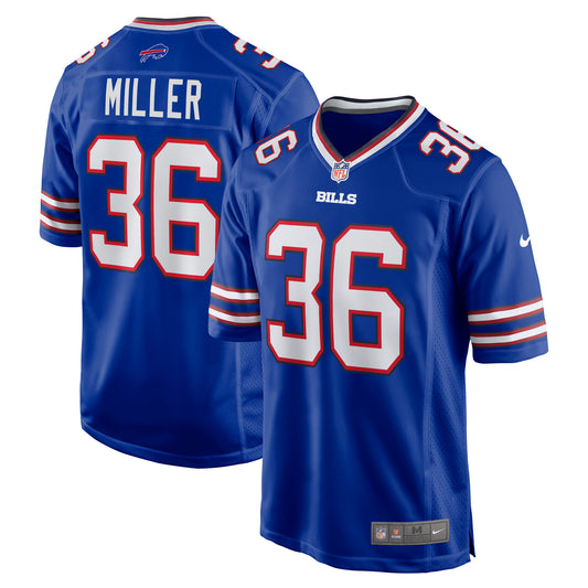 Men's Nike Herb Miller  Royal Buffalo Bills  Game Jersey