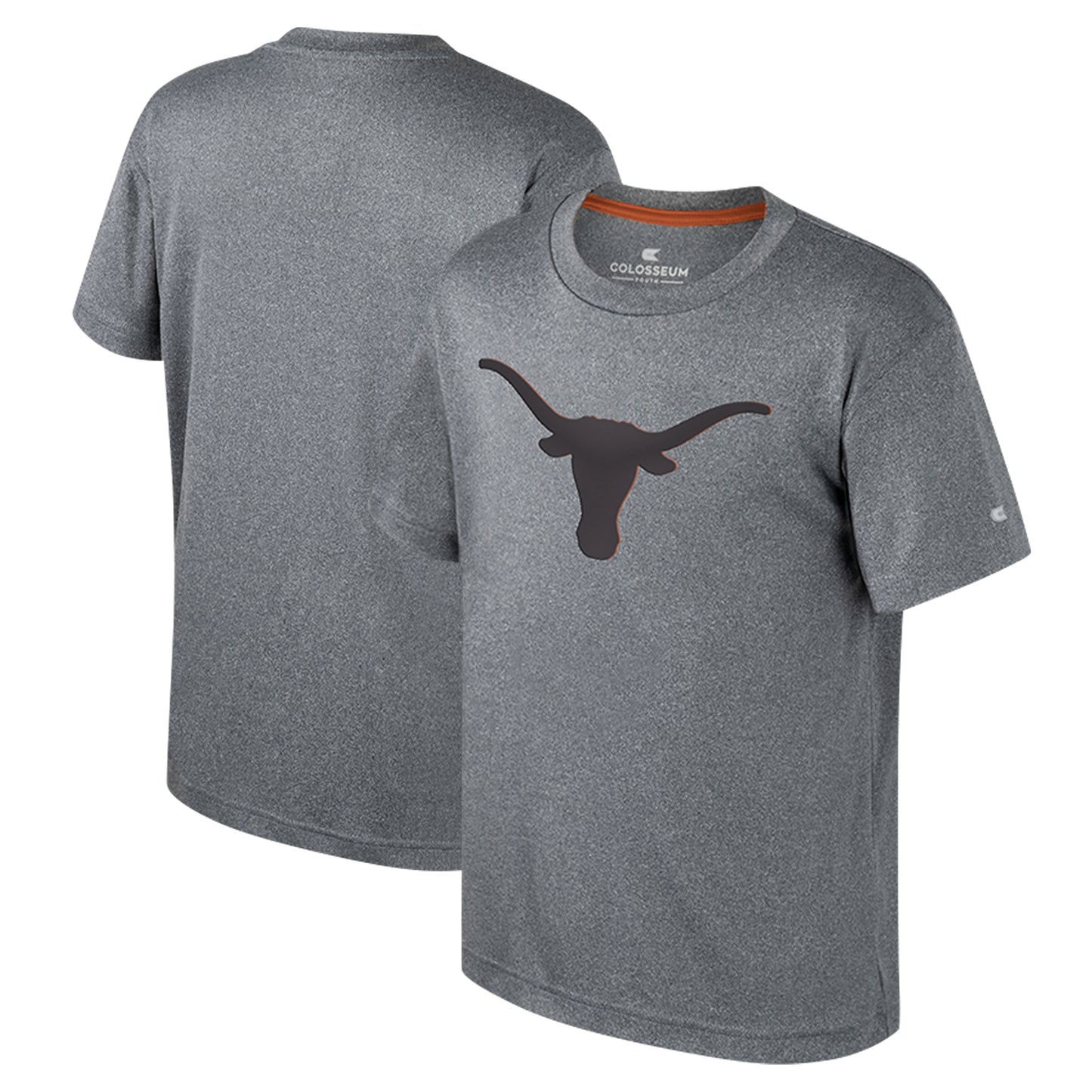 Youth Colosseum Heather Charcoal Texas Longhorns Very Metal T-Shirt