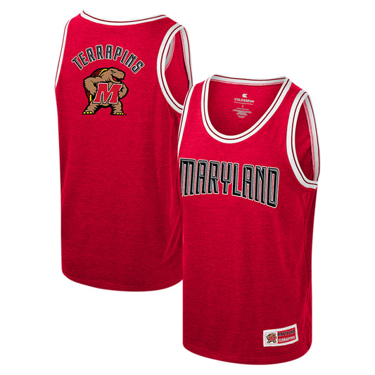 Youth Colosseum Red Maryland Terrapins Shooting Tank Top