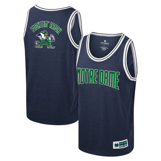 Youth Colosseum Navy Notre Dame Fighting Irish Shooting Tank Top