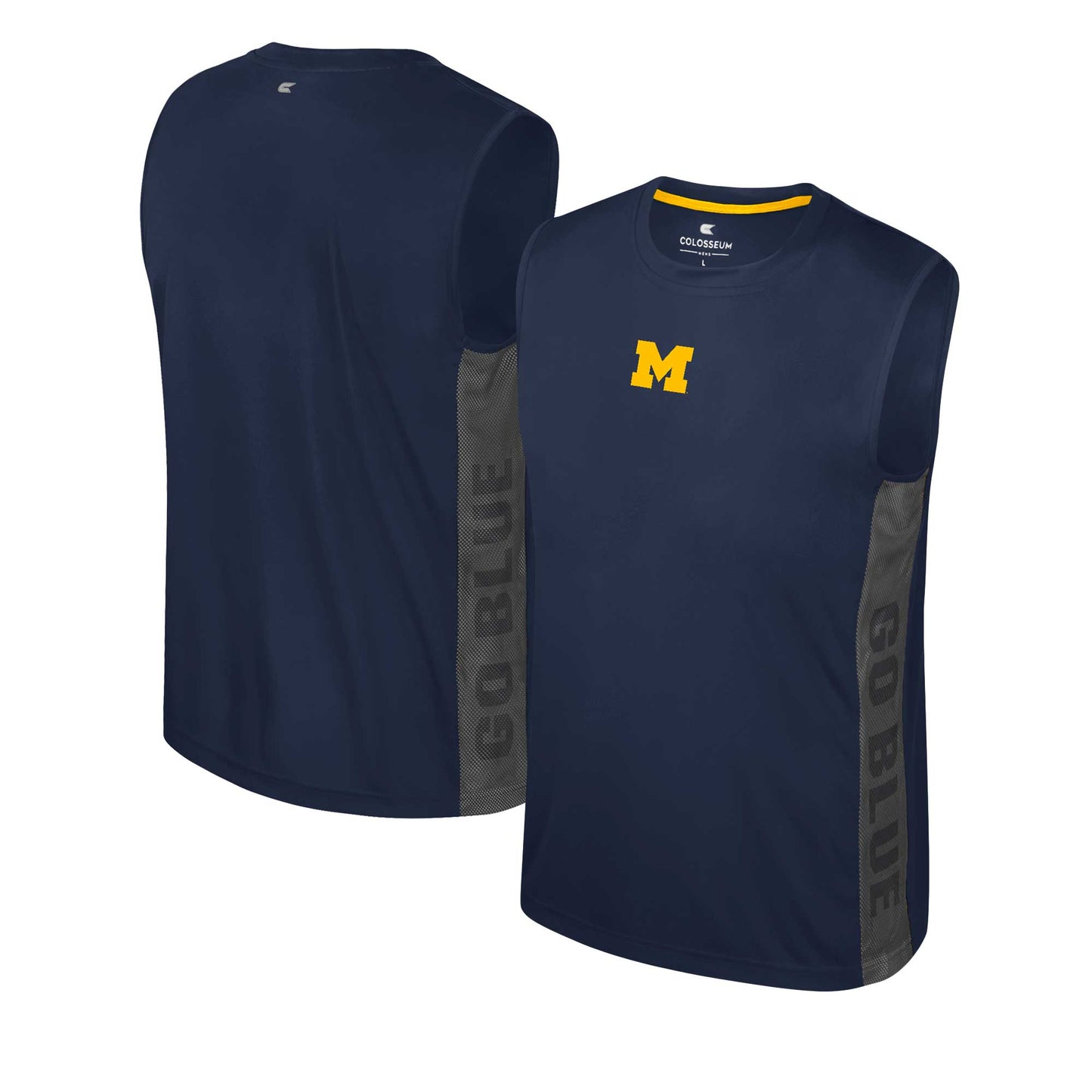 Youth Colosseum Navy Michigan Wolverines Smak Talk Sleeveless T-Shirt