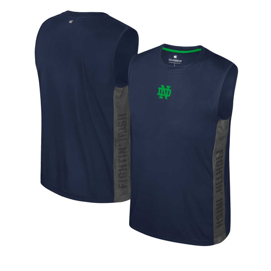 Youth Colosseum Navy Notre Dame Fighting Irish Smak Talk Sleeveless T-Shirt